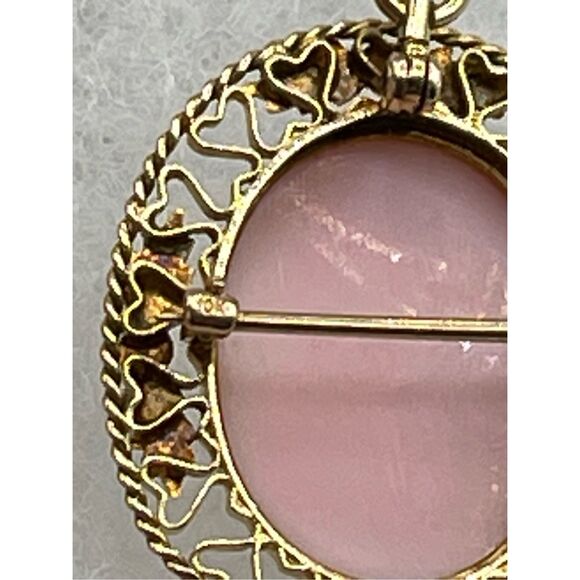 Victorian cameo brooch 10K gold left facing - Picture 5 of 13